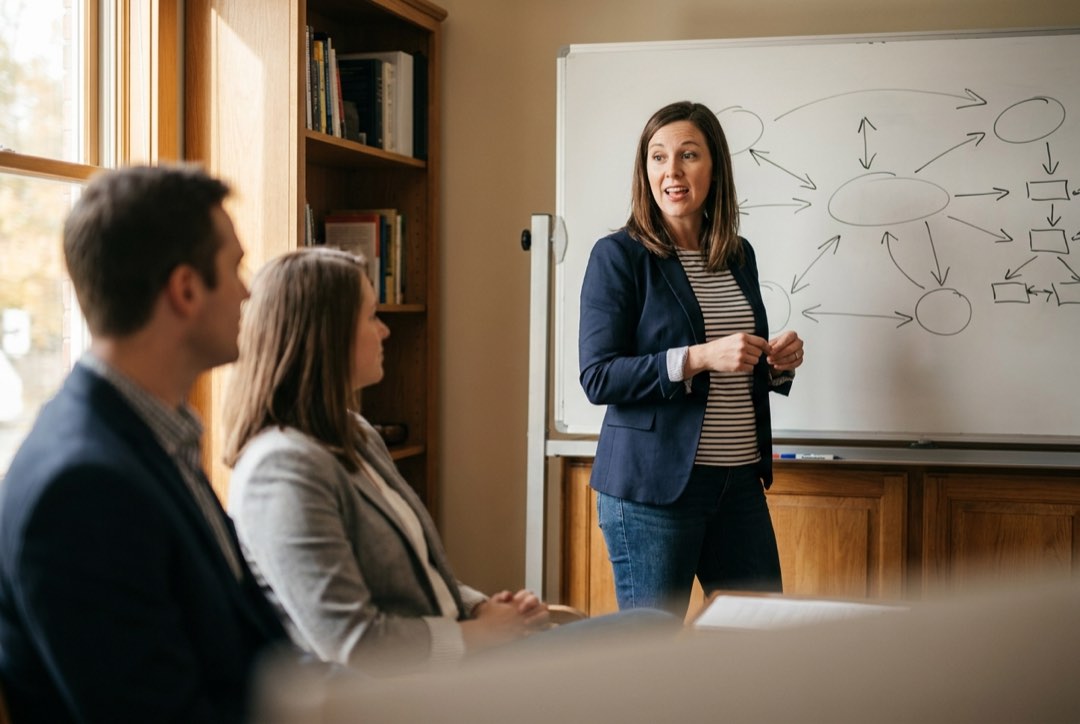 Coaching and consulting buyer at work