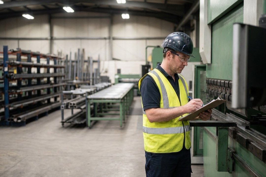 Metal fabrication and manufacturing buyer at work